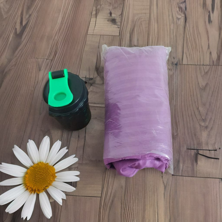 ملحفه کشدوزی ودوعدد روبالشتی سایز200×180 رنگ بنفش