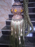 شرابه کمرپرده کلاسیک سلطنتی نگین دار